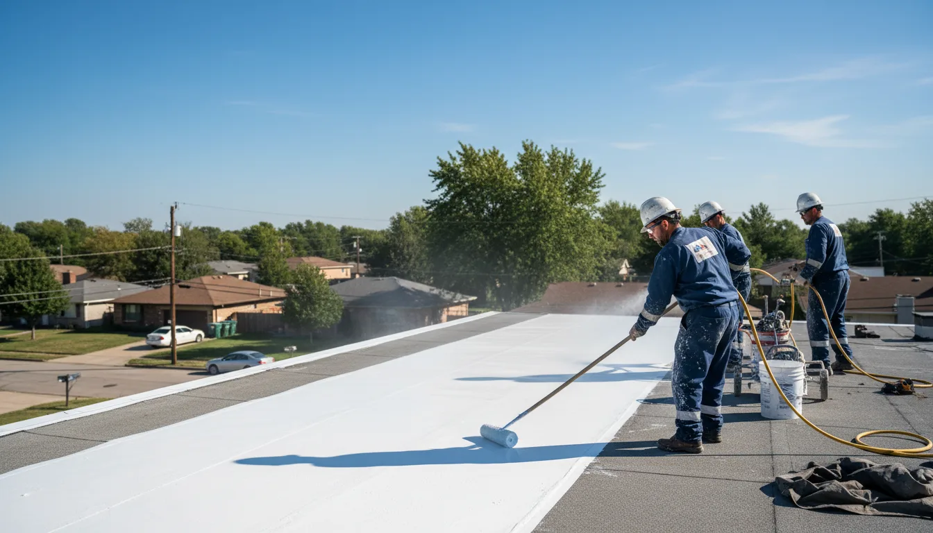 Commercial roof coating in Villanova, PA near me